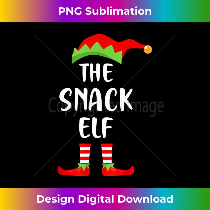 The Snack Elf Christmas Party Pajama Family Matching Funny 1987.jpg
