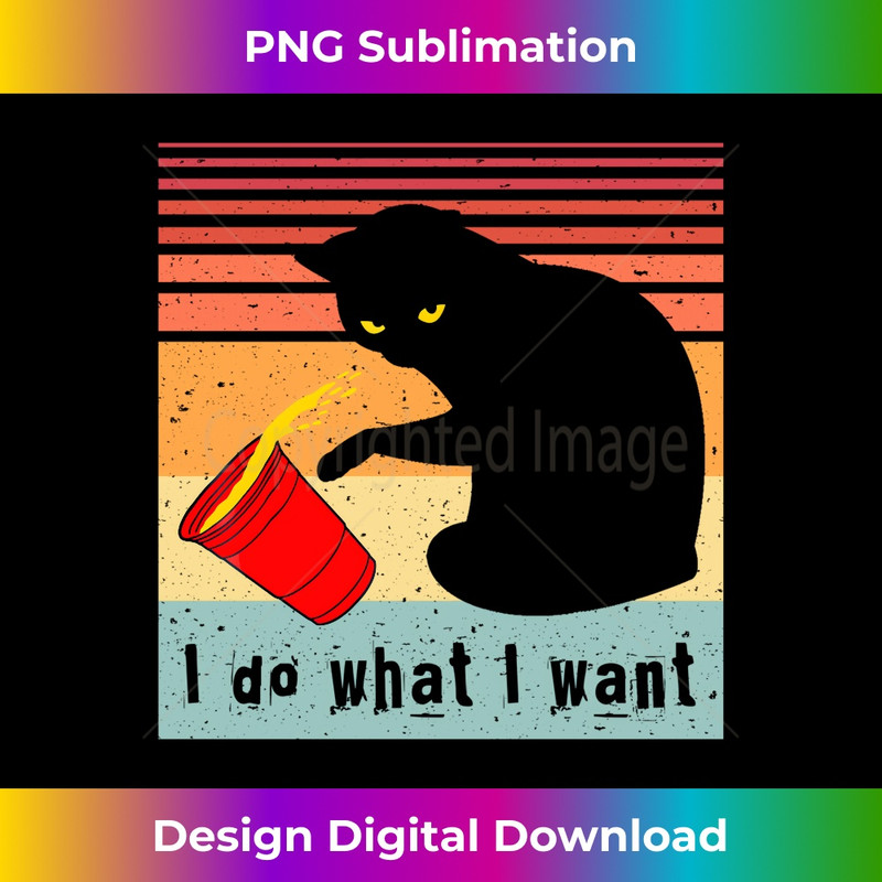 Do What I Want Vintage Black Cat Red Cup Funny My Cat  0381.jpg