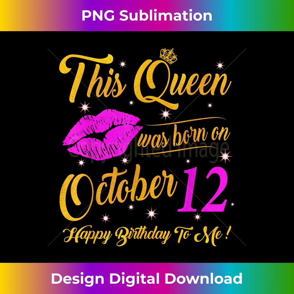 This Queen Was Born On October 12 Birthday High Heels 2400.jpg
