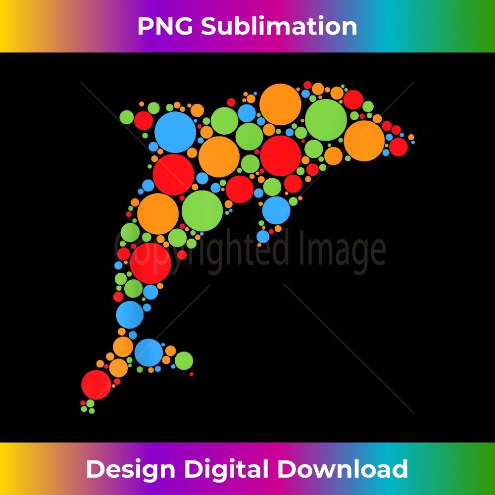 Funny Colorful Polka Dot Dolphin Lover International Dot Day 0148.jpg