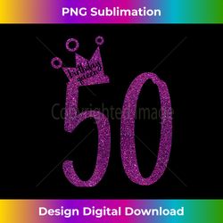 purple 50th birthday 50th birthday queen - futuristic png sublimation file - enhance your art with a dash of spice