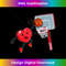 Funny Red Heart Playing Basketball Ball Valentine's Day Boys  0883.jpg