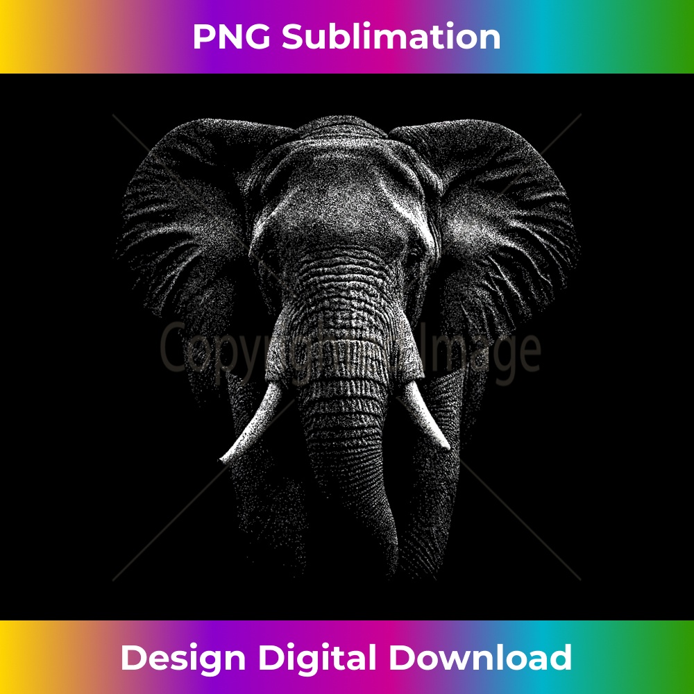 Love Elephant Realistic Elephant Design Animal Lover 0095.jpg