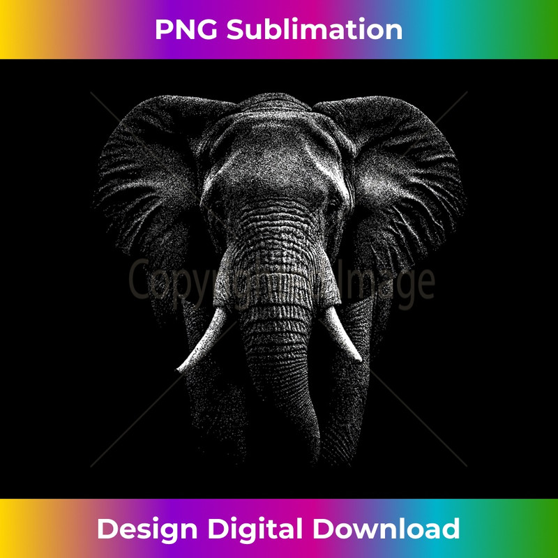 Love Elephant Realistic Elephant Design Animal Lover 0095.jpg