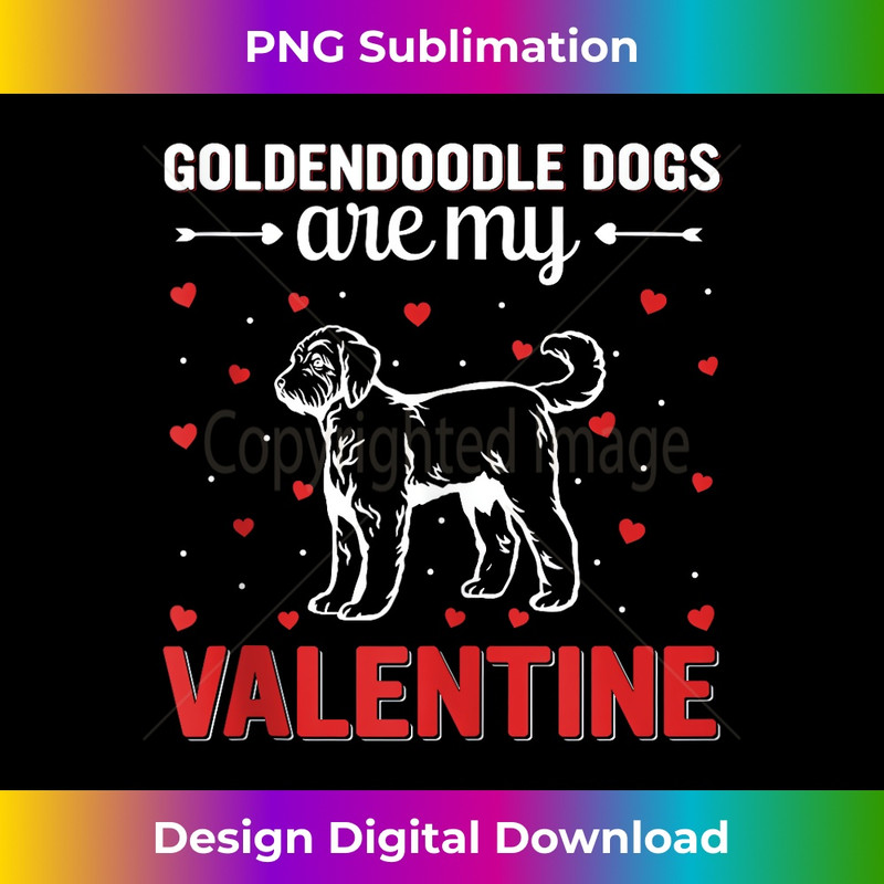 Red Heart Cupid Love Goldendoodle Dogs Are My Valentine Day 2102.jpg