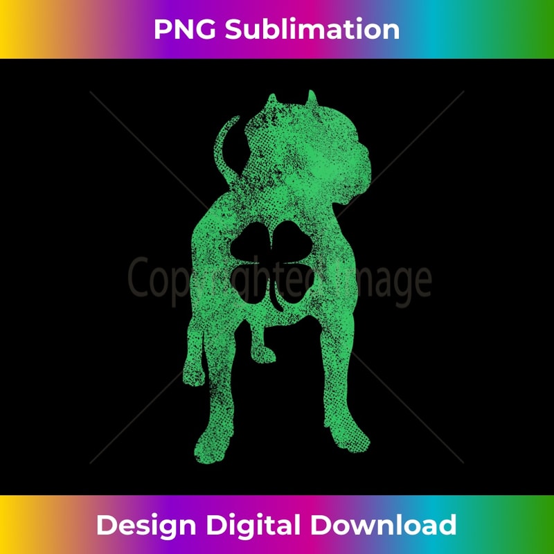 s St. Patrick's Day Dog Pit Bull Shamrock Clover Irish 1984.jpg