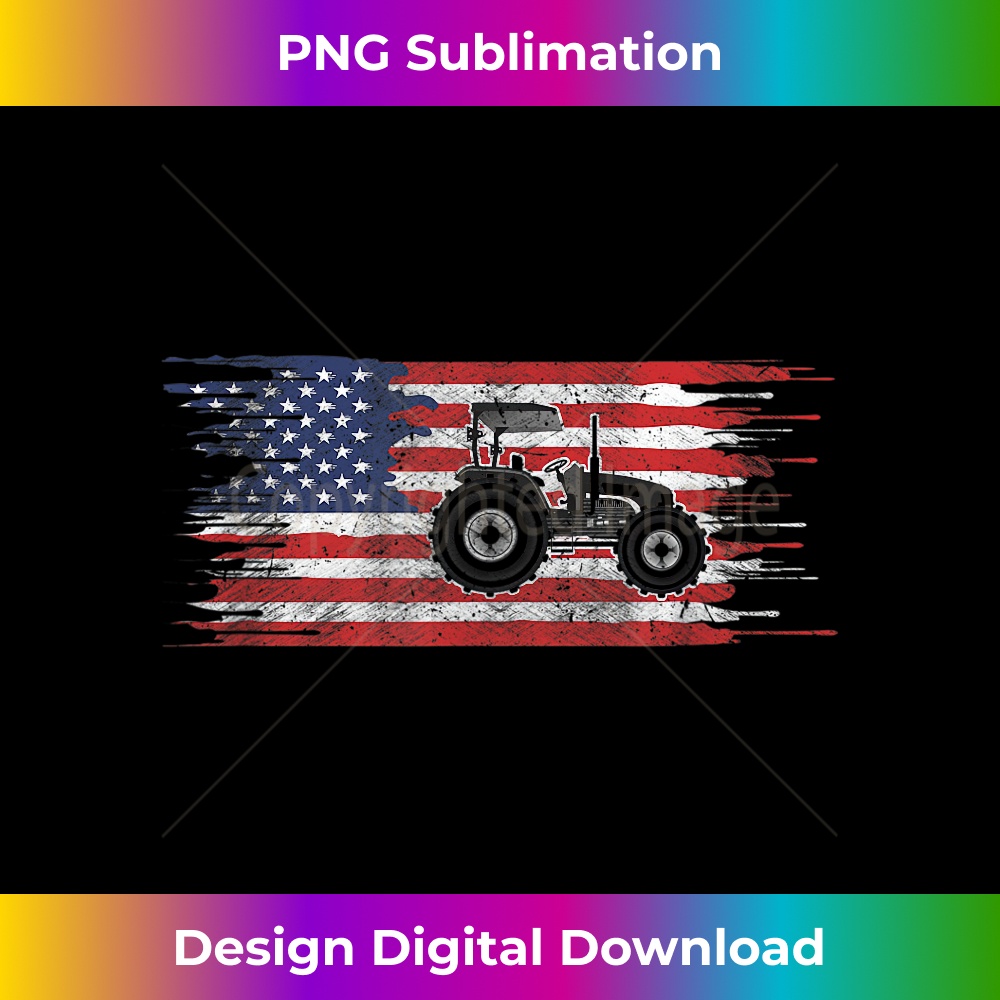 USA Flag Tractor Farm American Flag Tractor Farmer 1918.jpg