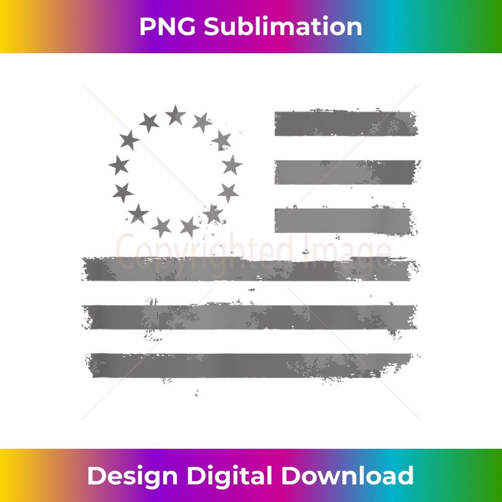 Distressed Monochrome Betsy Ross American Flag 0544.jpg