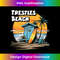 Trestles Beach Hut Cartoon Surfboard Palm Surfer 0563.jpg