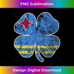 funny saint patricks day irish aruban flag aruba shamrock - deluxe png sublimation download - channel your creative rebe