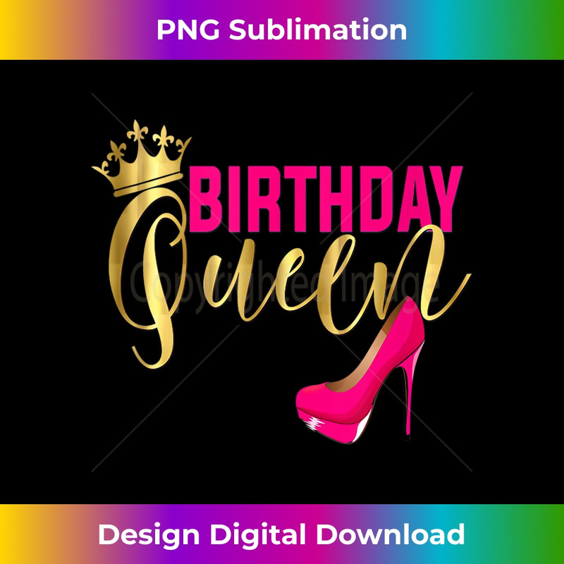 Birthday Queen Girly Pink Shoe Crown Birthday 0336.jpg