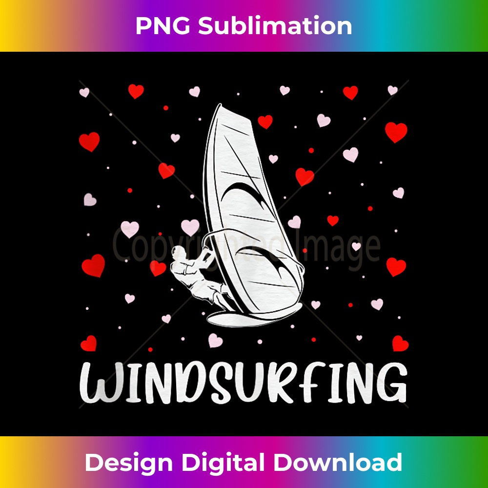 Red Heart Cupid Love Graphic Windsurfing Lover Valentine Day 2340.jpg