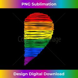 rainbow heart lgbt matching couple day pride friends - classic sublimation png file - challenge creative boundaries