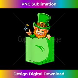 leprechaun pocket funny st patricks day men boy - innovative png sublimation design - chic, bold, and uncompromising