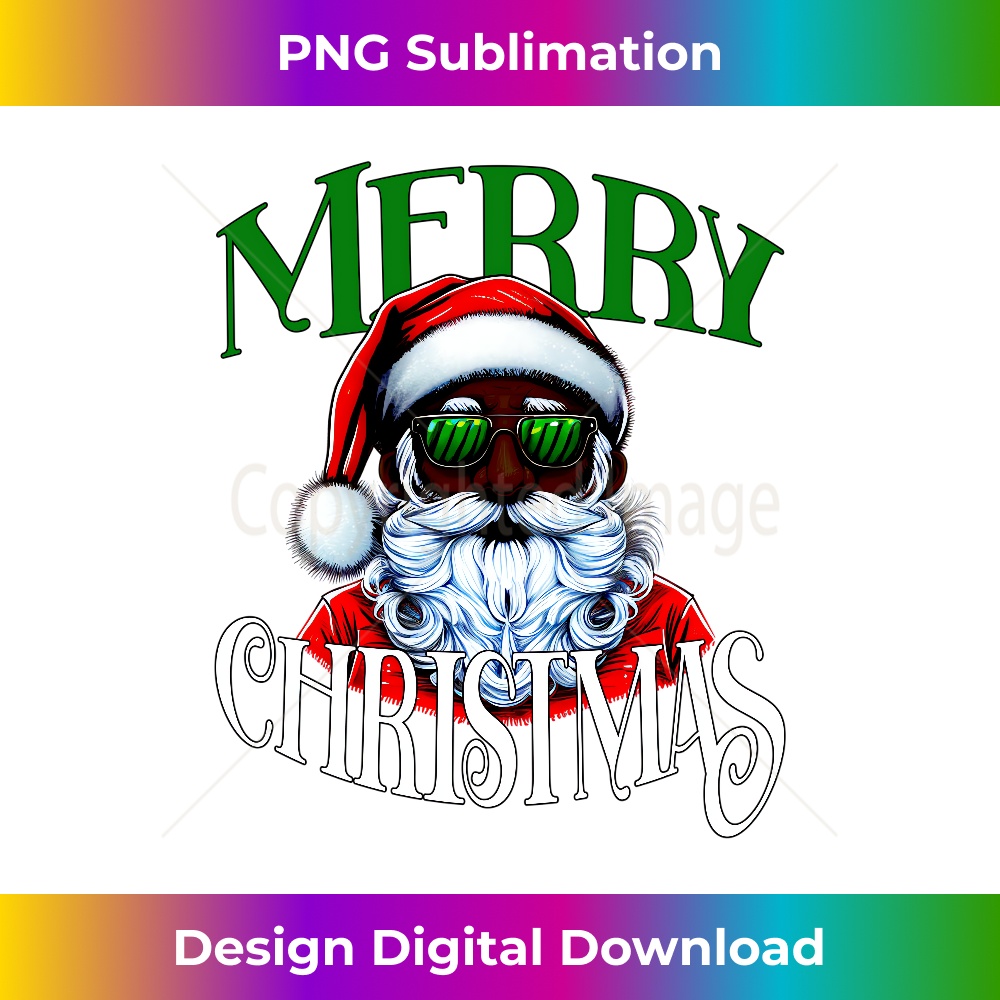 Black African American Santa Matching Christmas pajamas 2022 0379.jpg