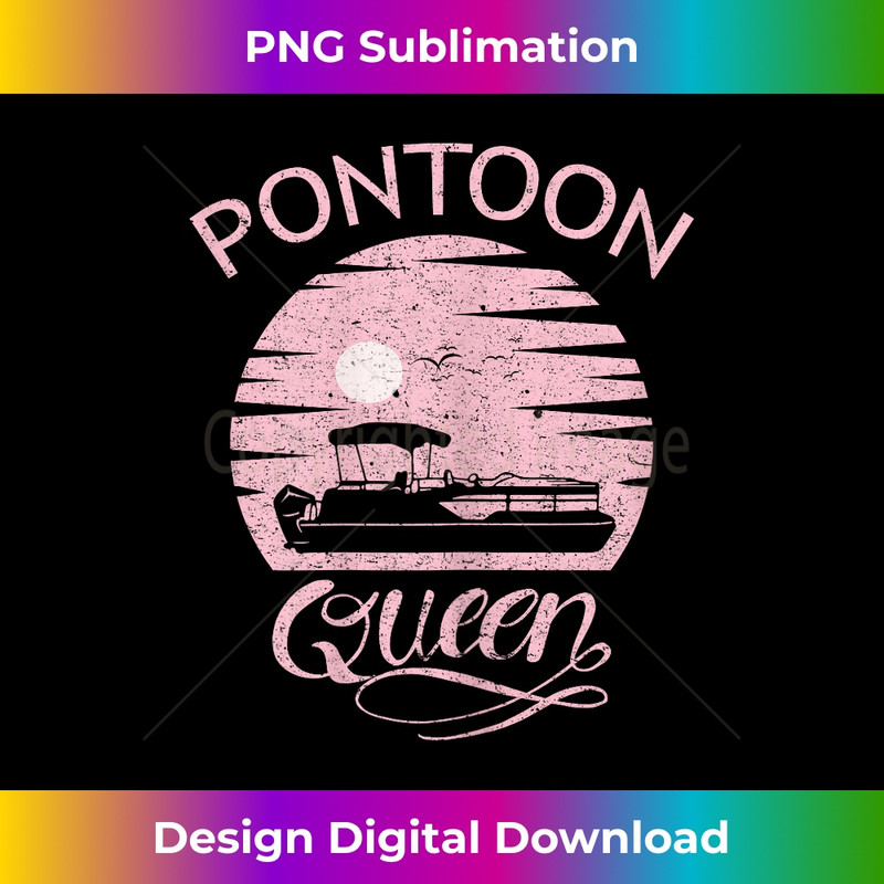 Pontoon Queen Design Funny Pontoon Boat Lover Girls Boating 1503.jpg