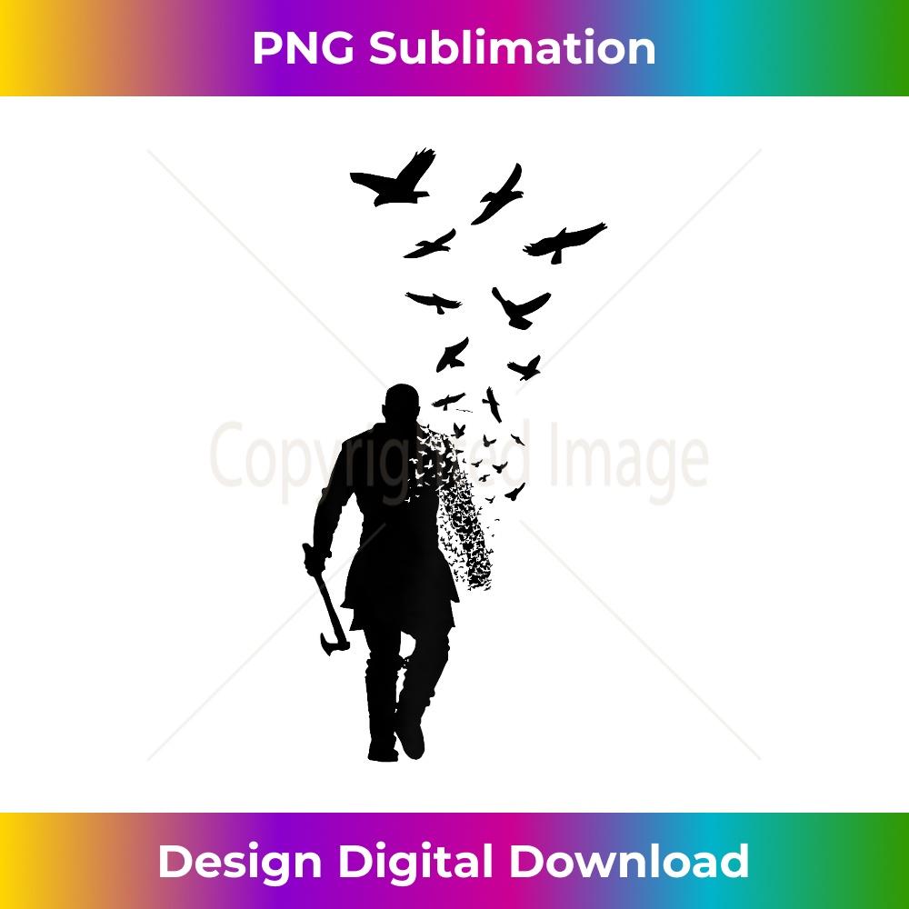 Viking Ragnar Lodbrok Journey to Valhalla PRINT ON BACK 2461.jpg