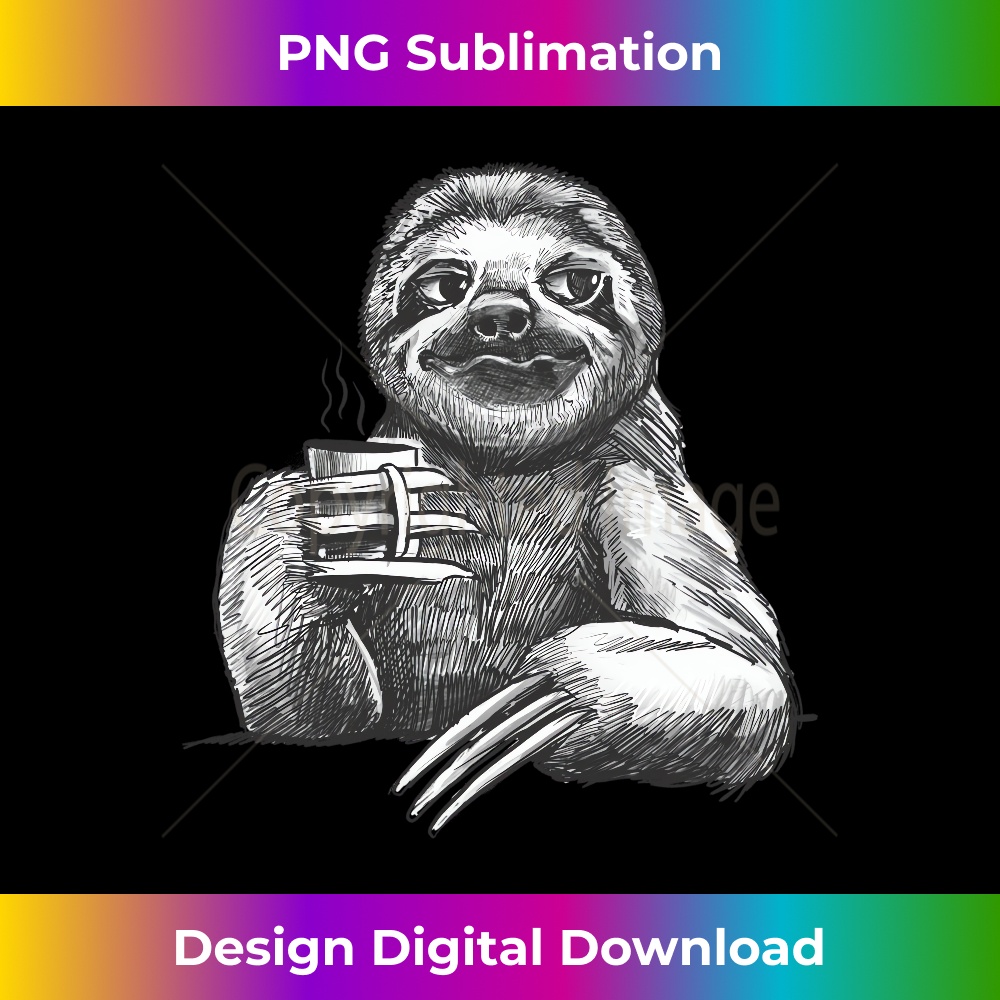 Sloth Drinking Tea from Tea Cup for Children 0508.jpg
