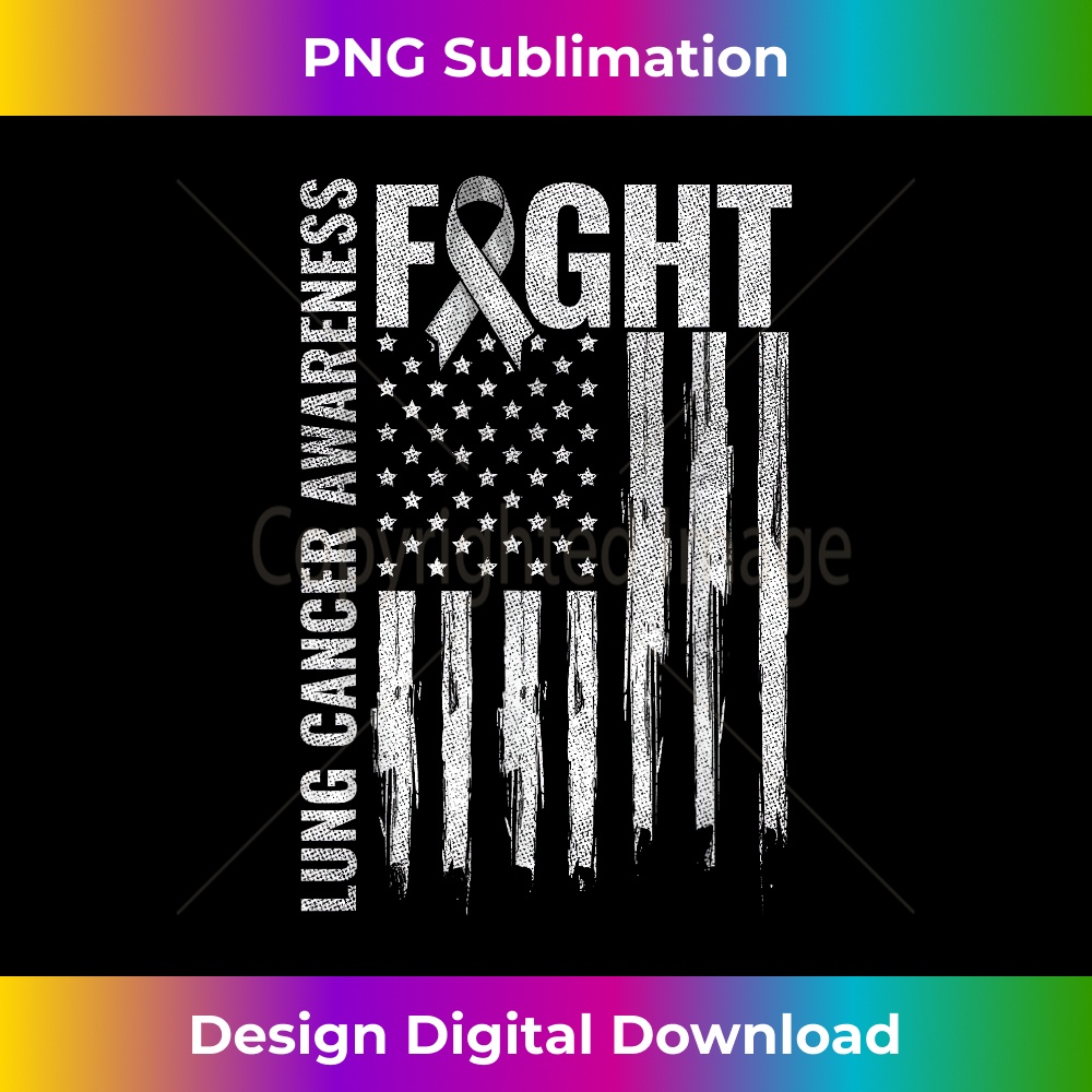 Lung Cancer Awareness White Ribbon Fight USA Flag 0090.jpg