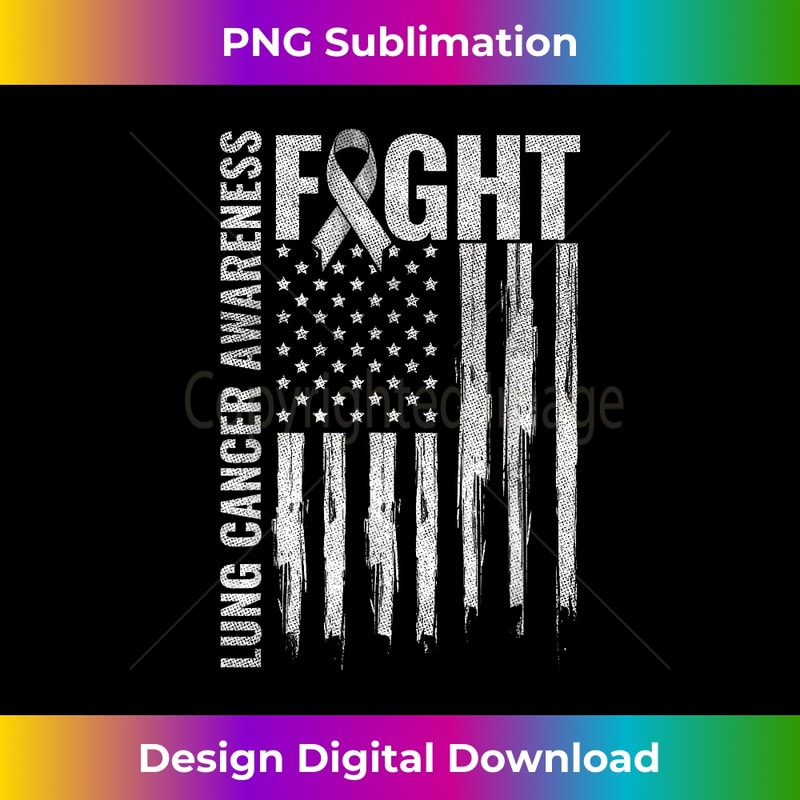 Lung Cancer Awareness White Ribbon Fight USA Flag 0090.jpg