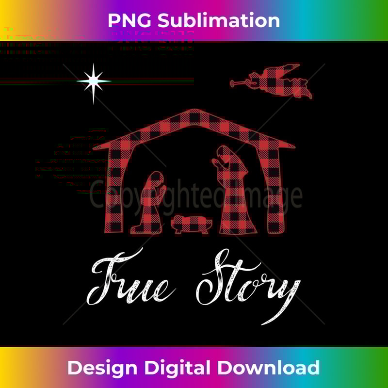 Nativity True Story Jesus Birth Buffalo Plaid Christmas 0193.jpg