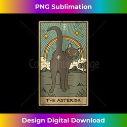 funny the asterisk tarot card black cat cosmic butt hole pun - futuristic png sublimation file - pioneer new aesthetic f