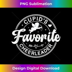 cupid's favorite cheerleader valentine's love cheer - futuristic png sublimation file - enhance your art with a dash of