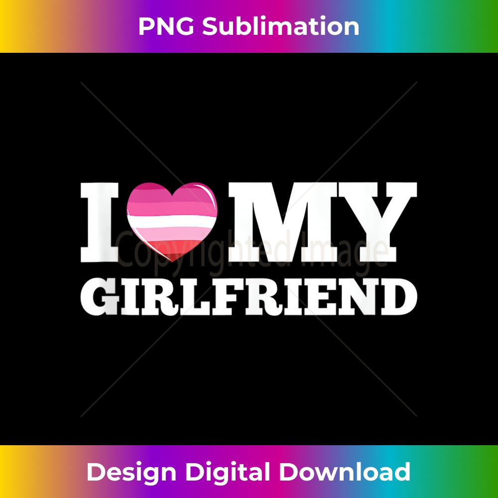 I love my girlfriend, lesbian pride flag colors couple heart 1085.jpg