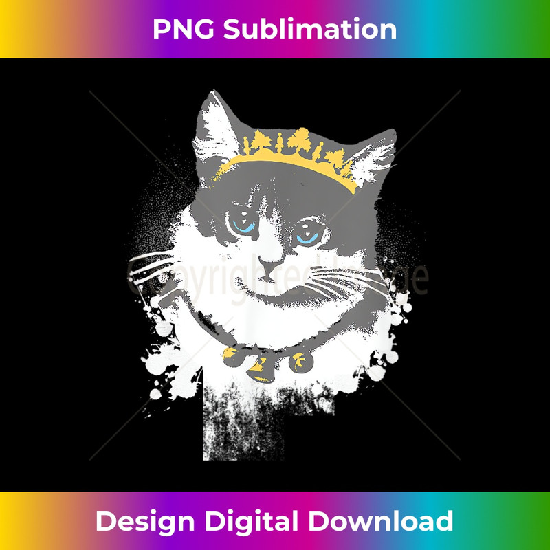 Pop Art Cat Princess T Cute Kitty with Crown Queen 1512.jpg