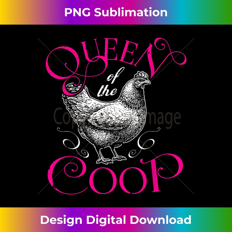 Queen of the Coop Funny Backyard Chicken Farmer  1671.jpg