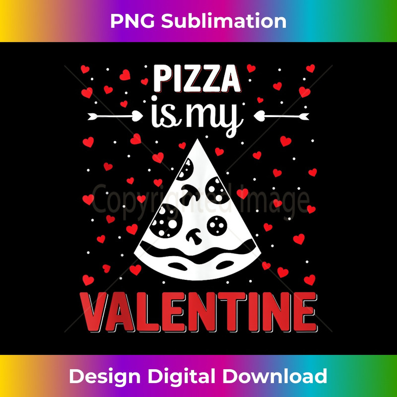Red Heart Cupid Love Graphic Pizza Is My Valentine Day 2266.jpg