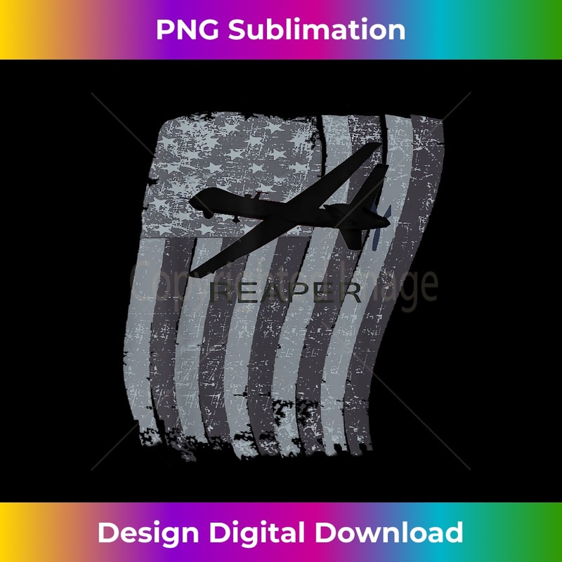 MQ-9 Reaper Drone Plane Distressed US Flag 1567.jpg