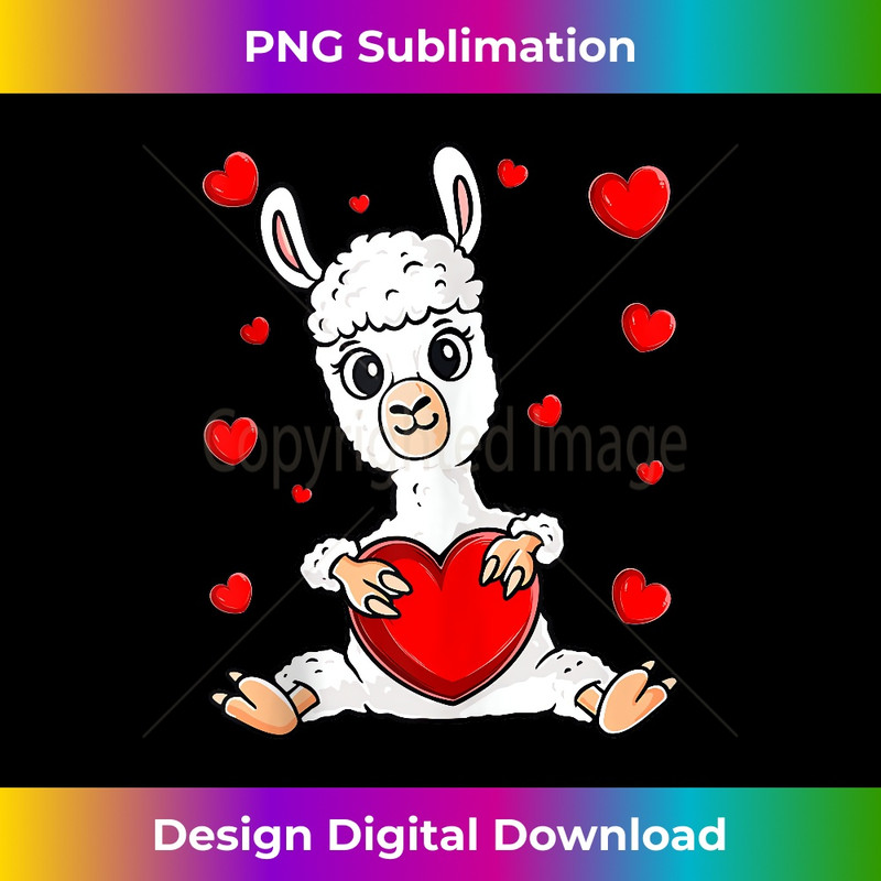 Llama Hugging Heart Valentine day Alpaca Lover Heart 1608.jpg