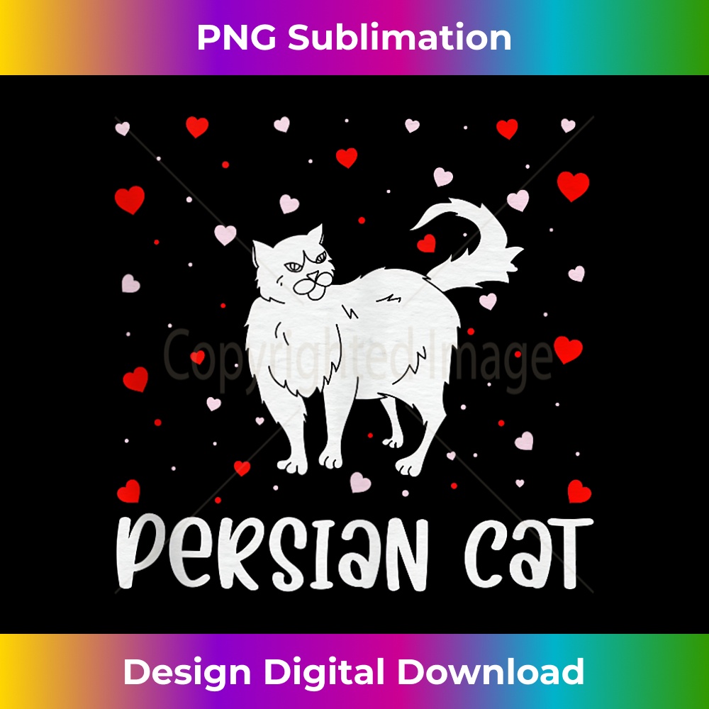 Red Heart Cupid Love Graphic Persian Cat Lover Valentine Day 2257.jpg