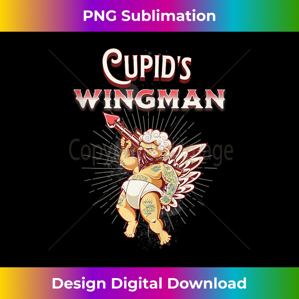 Funny Valentines Day Cupid's Wingman Cupid Baby Love Arrow 0704.jpg