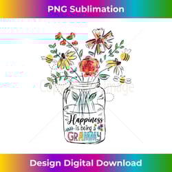 happiness is being a grammy floral mothers day - sleek sublimation png download - customize with flair