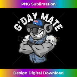 australia g'day mate funny men koala australian flag symbol - deluxe png sublimation download - chic, bold, and uncompro