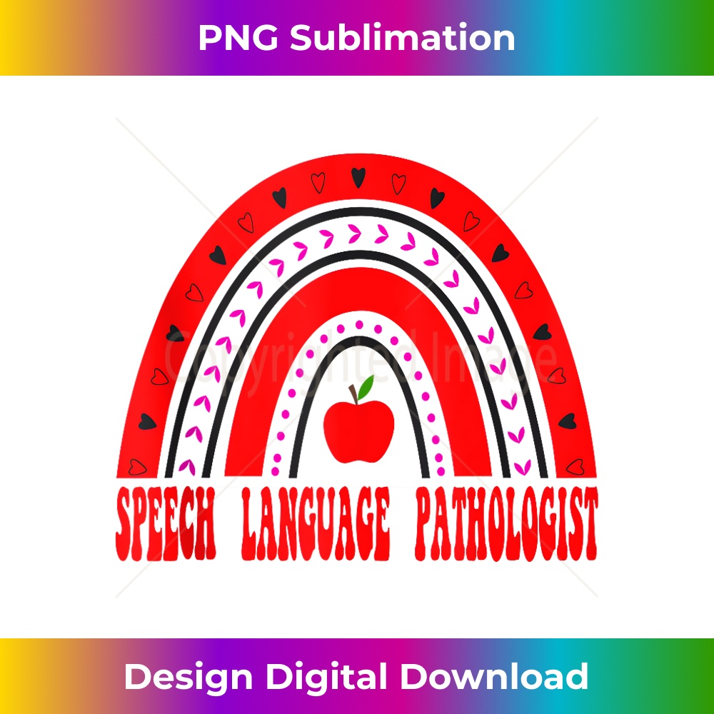 Speech Language Pathologist Valentines Day Red Rainbow 0659.jpg