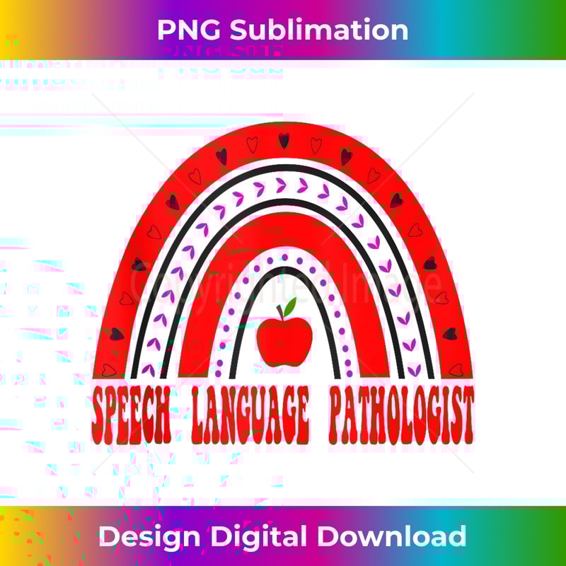 Speech Language Pathologist Valentines Day Red Rainbow 0659.jpg