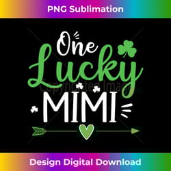 one lucky mimi , st patricks day funny - contemporary png sublimation design - enhance your art with a dash of spice