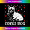 Red Heart Cupid Love Graphic Corgi Dog Lover Valentine Day 2153.jpg