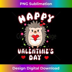 happy valentine's day funny hedgehog day for couple lovers - innovative png sublimation design - craft with boldness and