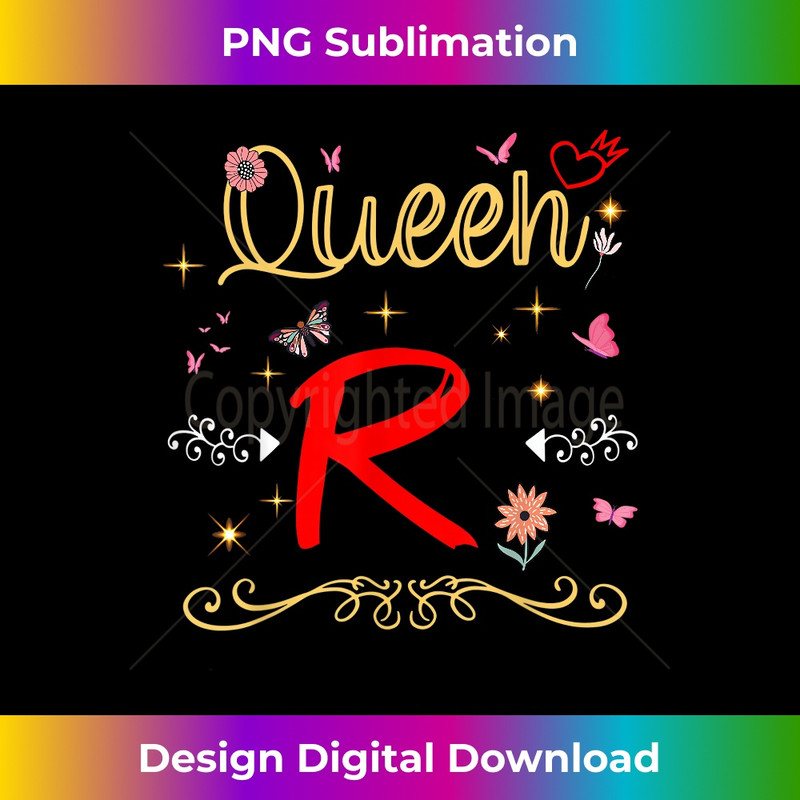 Queen Letter R Initial Name Cute Letter r Flowers Alphapet 0782.jpg
