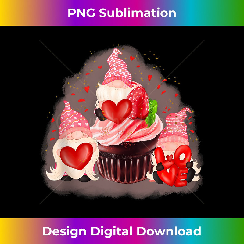 Cute Gnomes With Hearts and Cup Cake Happy Valentine's Day 0470.jpg
