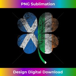 irish scottish flag shamrock ireland saint patricks day - deluxe png sublimation download - elevate your style with intr