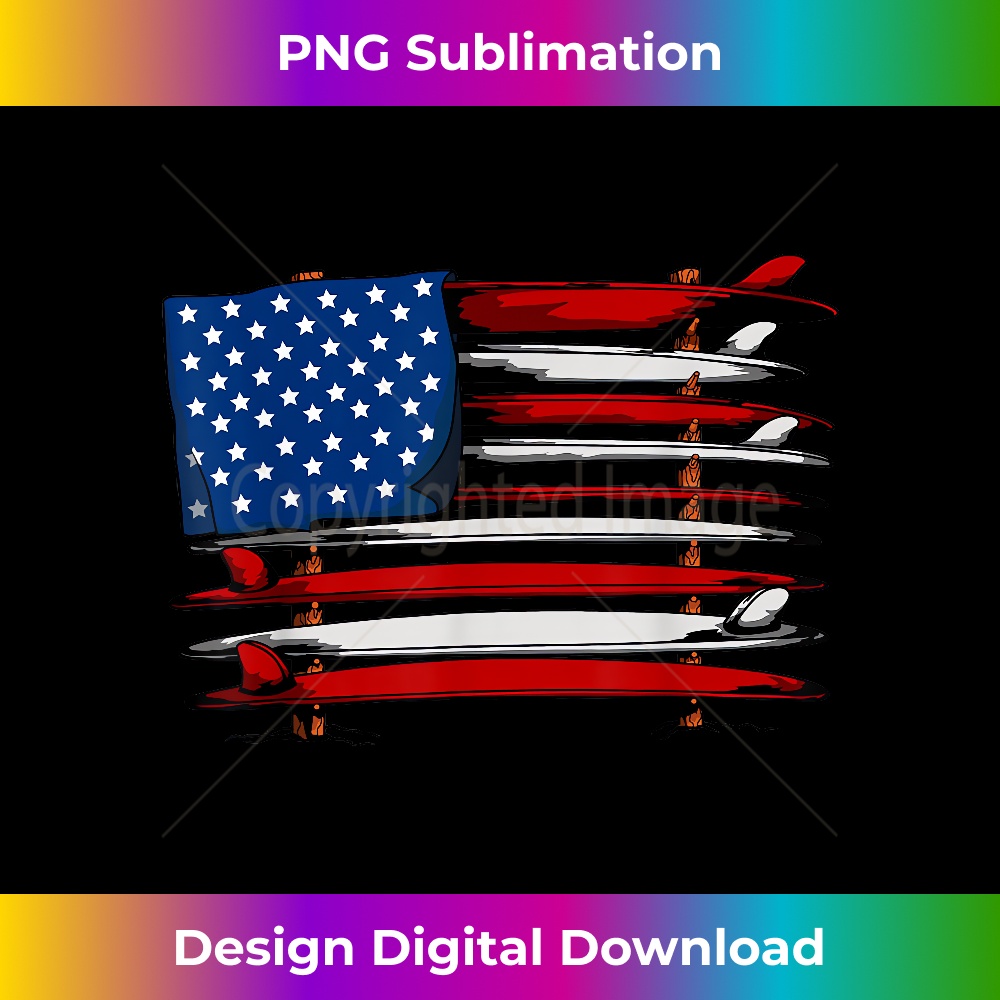 Surfboard USA American Flag Vintage Surfing Surf Surfer Dude 1792.jpg