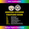 Senior Citizen Texting Codes , Cell Phone Gag s 0829.jpg