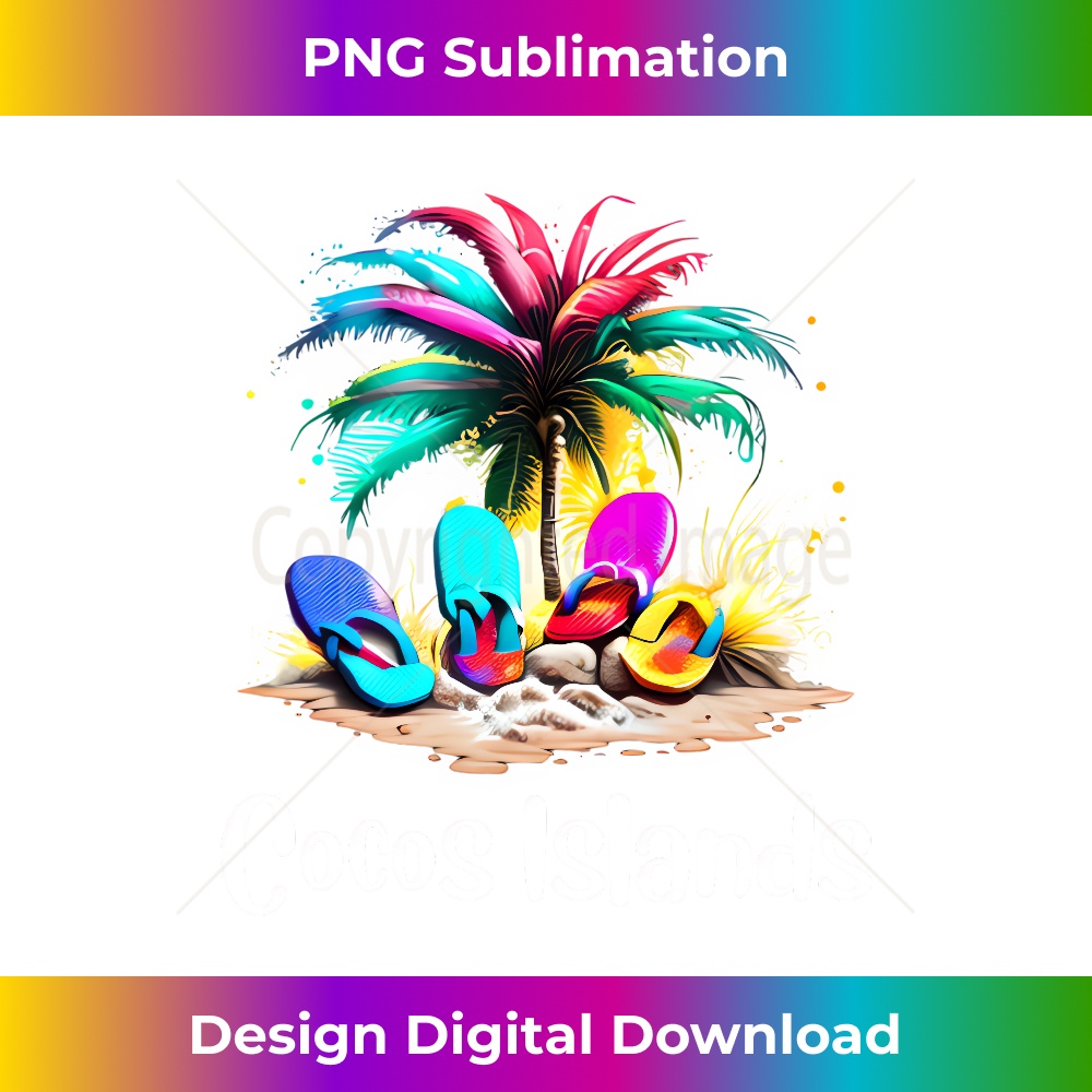 Cocos Islands Palm Tree Beach Flip Flops 0046.jpg