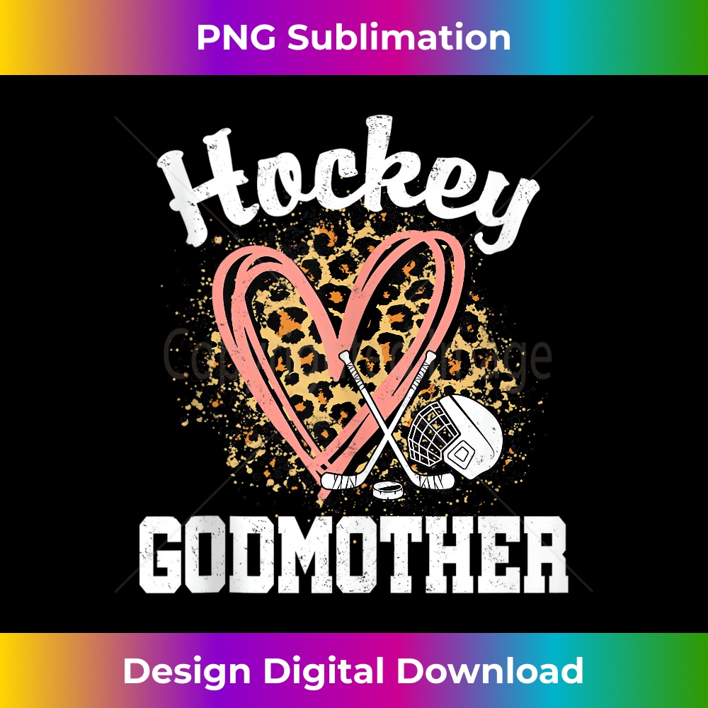 Hockey Godmother Leopard Heart Mom Mommy Ice Hockey 0813.jpg
