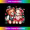 Teddy Bear Couple Valentine's Day Heart Flowers 0671.jpg